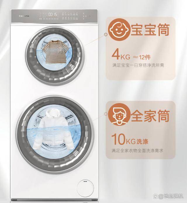 分区滚筒洗衣机：7999元新体验人生就是搏卡萨帝揽光14W2双子(图1)
